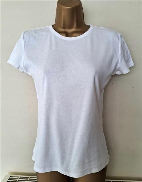Grote foto elegant wit t shirt met korte mouwen 38 kleding dames t shirts