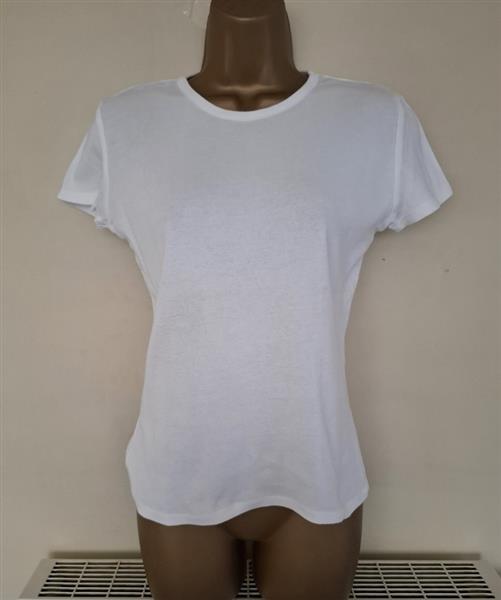 Grote foto elegant wit t shirt met korte mouwen 38 kleding dames t shirts