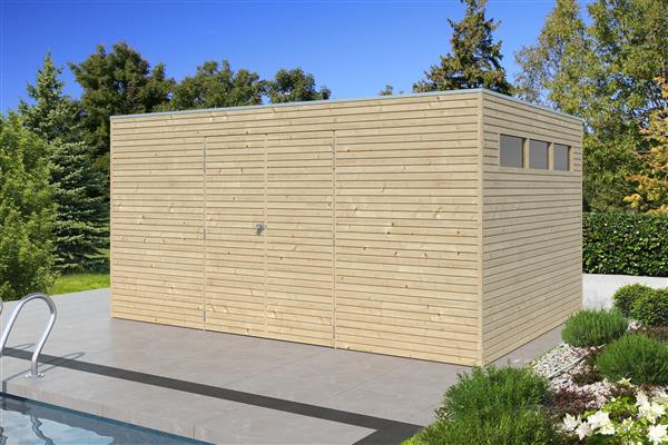 Grote foto tuinhuis qube b 420x300x216 cm tuin en terras tuinhuisjes en blokhutten