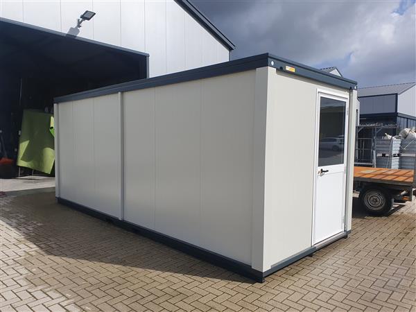 Grote foto kantoorunit bureelunit container tiny house zakelijke goederen magazijn stelling en opslag