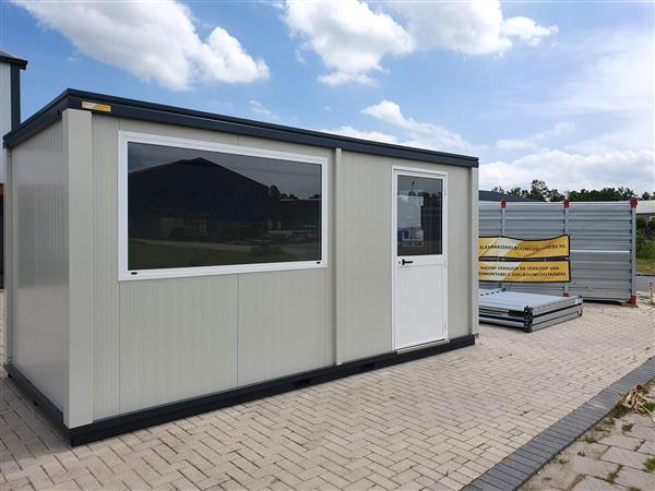 Grote foto kantoorunit bureelunit container tiny house zakelijke goederen magazijn stelling en opslag