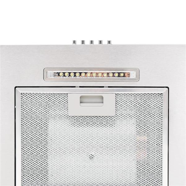 Grote foto vidaxl wandafzuigkap 756 m u led 60 cm roestvrij staal witgoed en apparatuur keukenmachines