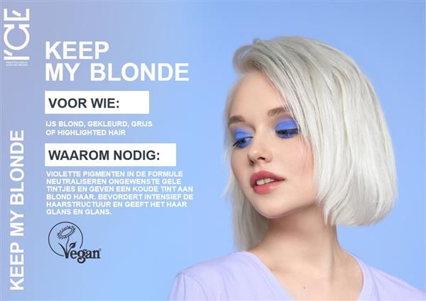 Grote foto ice professional duo set keep my blonde shampoo conditioner 2 x 250ml kleding dames sieraden