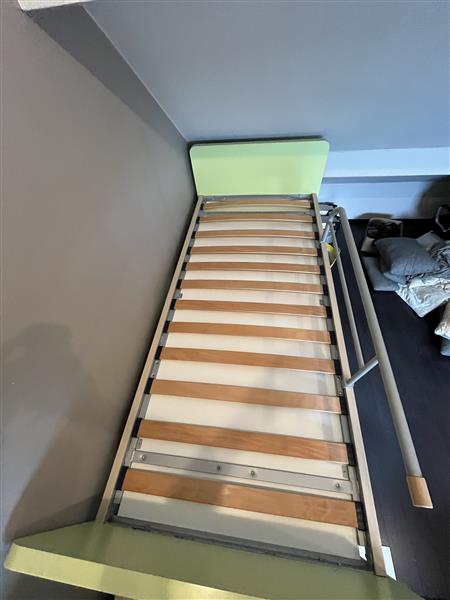 Grote foto hoogslaper met ruime bureau matras huis en inrichting stapelbedden en hoogslapers