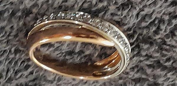 Grote foto gouden ring 9k kleding dames sieraden
