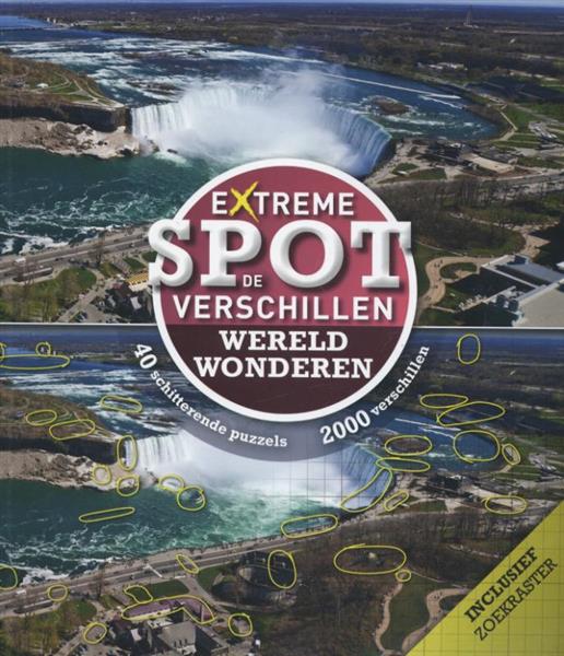 Grote foto extreme spot de verschillen wereldwonderen boeken stripboeken