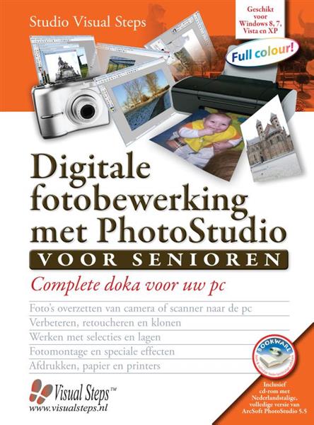 Grote foto digitale fotobewerking met photostudio voor senioren boeken informatica computer