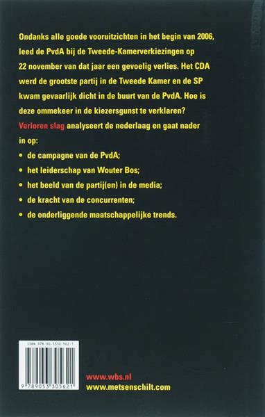 Grote foto verloren slag boeken politiek en maatschappij
