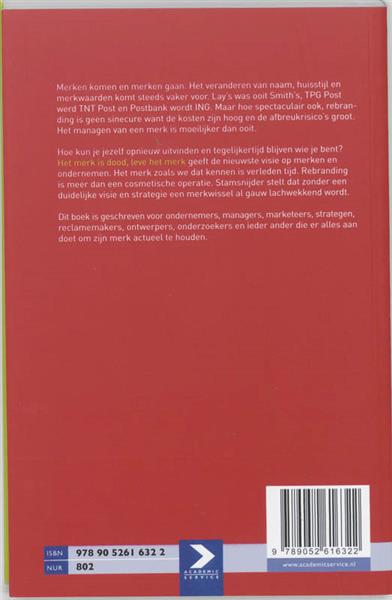 Grote foto het merk is dood leve het merk boeken overige boeken