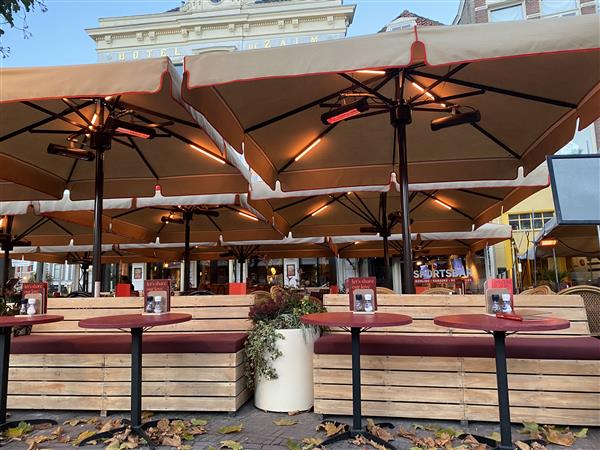 Grote foto horeca parasols tuin en terras parasols en partytenten