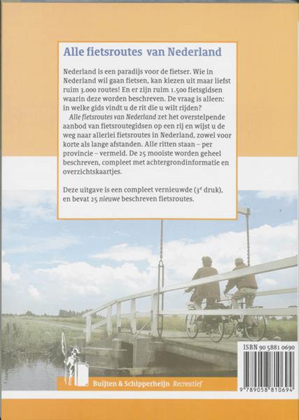 Grote foto alle fietsroutes van nederland boeken overige boeken