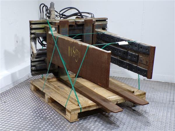 Grote foto durwen balenklem draaibaar met vorkondersteuning agrarisch heftrucks