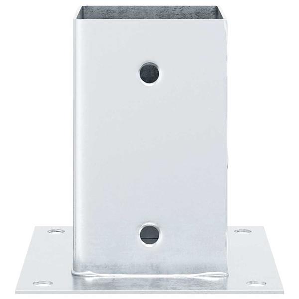 Grote foto vidaxl spokkels vierkant 12 st gegalvaniseerd staal zilverkleurig tuin en terras overige tuin en terras