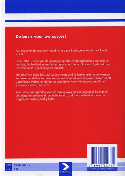 Grote foto basiscursus excel 2003 boeken informatica computer