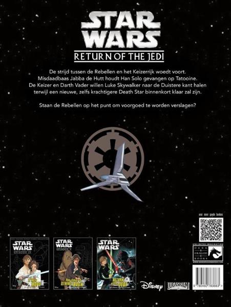 Grote foto return to the jedi vi star wars boeken stripboeken
