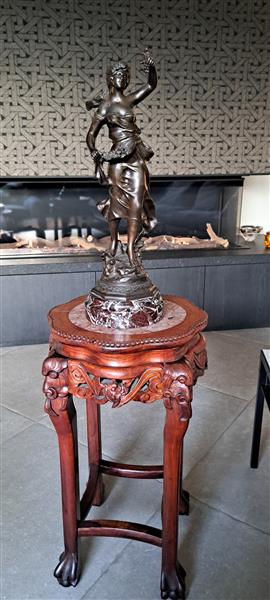 Grote foto bronzen beeld august moreau antiek en kunst koper en brons