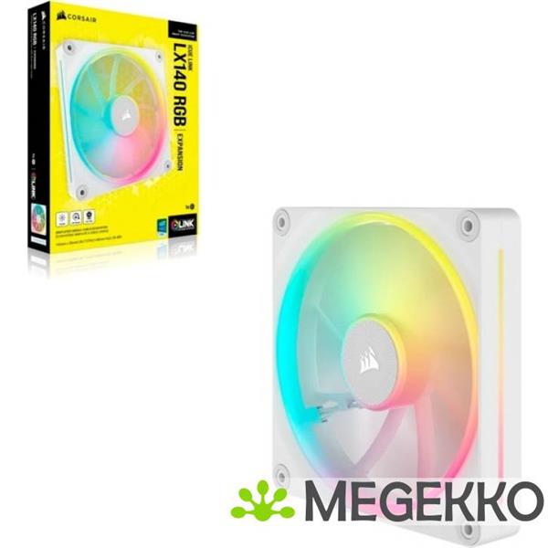Grote foto corsair icue link lx140 rgb white single pack computers en software overige computers en software