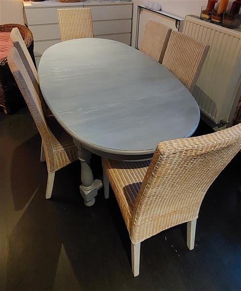 Grote foto eetkamer set tafel stoelen buffetkast wandtafel huis en inrichting complete eetkamers