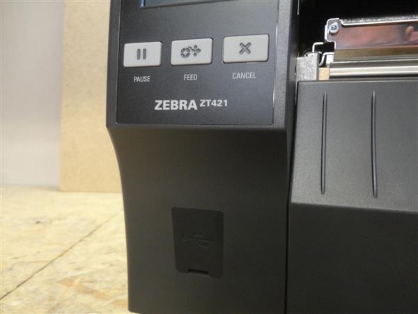 Grote foto zebra zt421 thermal transfer label printer 300dpi usb network computers en software printers