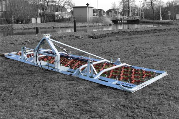 Grote foto kraffter weidesleep 4 rijen 4m 8m hydraulisch opklapbaar agrarisch mechanisatie