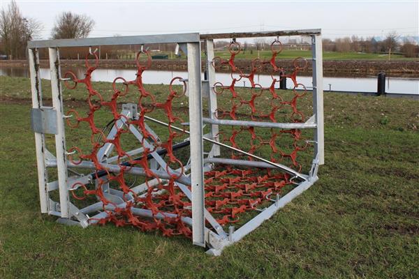 Grote foto kraffter weidesleep 4 rijen 4m 8m hydraulisch opklapbaar agrarisch mechanisatie