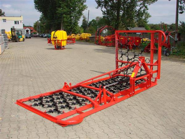 Grote foto kraffter weidesleep 4 rijen 4m 8m hydraulisch opklapbaar agrarisch mechanisatie