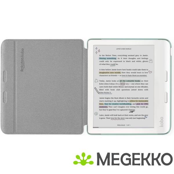 Grote foto rakuten kobo basic sleepcover e bookreaderbehuizing 17 8 cm 7 folioblad groen telecommunicatie tablets