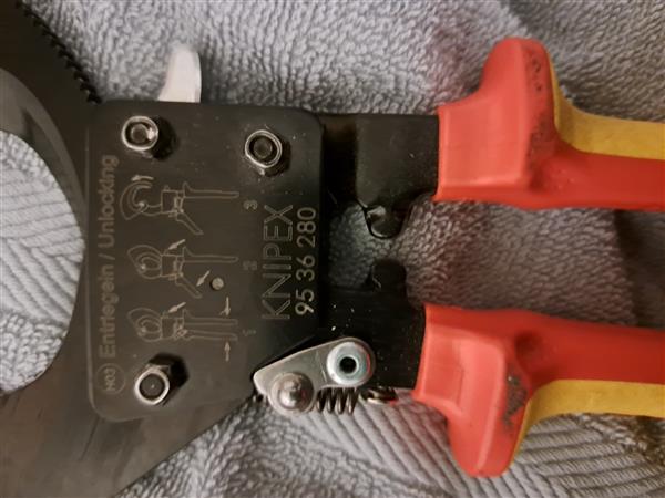 Grote foto knipex kabelschaar doe het zelf en verbouw handgereedschap