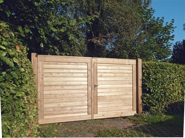 Grote foto poort deluxe horizontaal 180 x 300 tuin en terras hekken en schuttingen