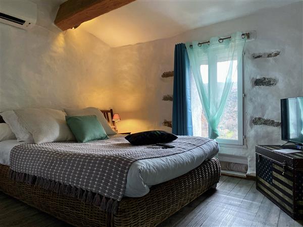 Grote foto zen vakantiehuis bergen uitzicht rivier vakantie frankrijk