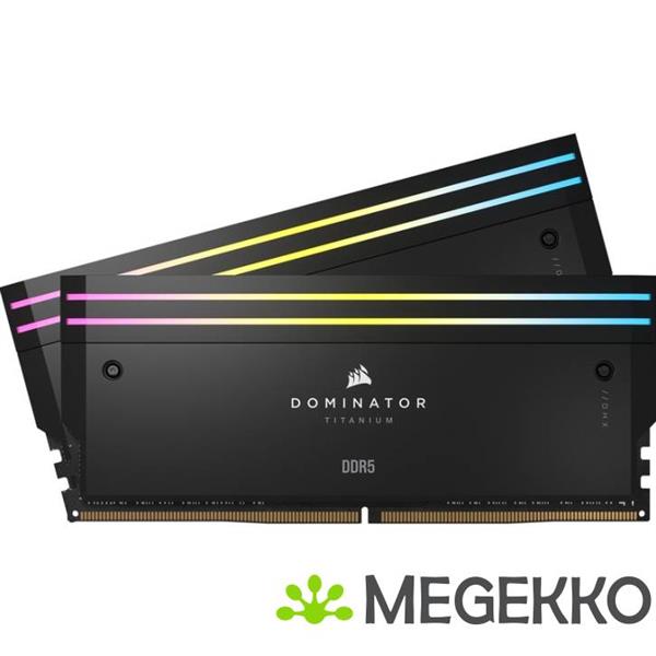 Grote foto corsair ddr5 dominator titanium 2x32gb 6400 computers en software harde schijven