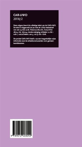 Grote foto car uwo 2018 2 boeken overige boeken