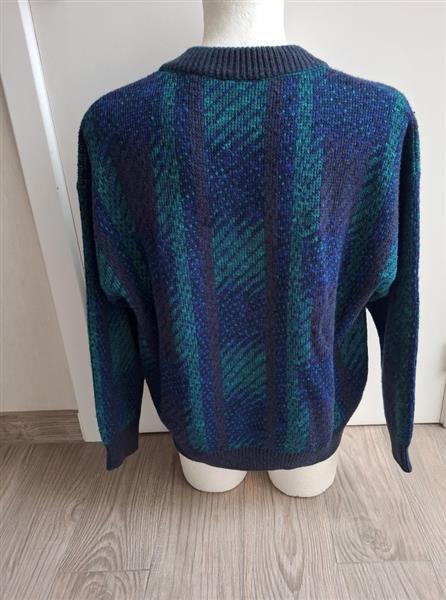 Grote foto vintage trui met diepe v hals in prachtige tinten kleding heren truien en vesten