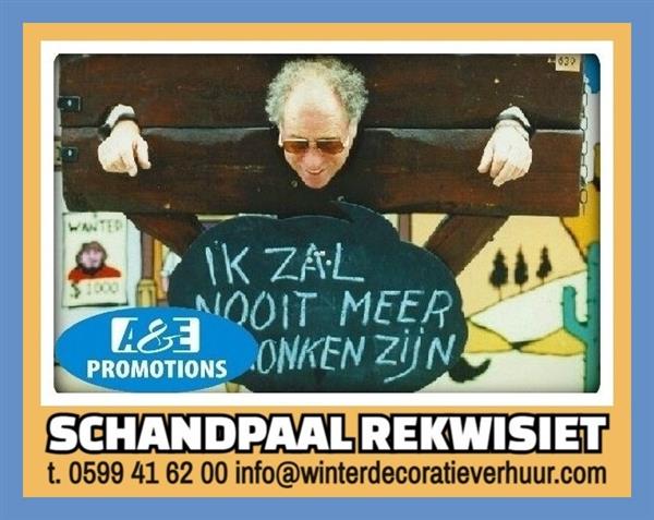 Grote foto middeleeuwse rekwisieten huren kanon schandpaal diversen overige