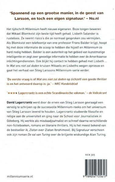 Grote foto wat ons niet zal doden millennium 4 boeken thrillers
