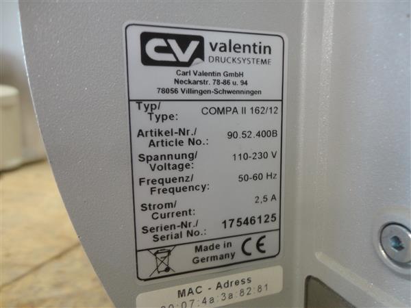 Grote foto valentin compa ii 162 12 thermal transfer label printer rj45 usb 300dpi computers en software printers