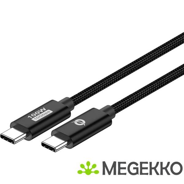 Grote foto conceptronic etta02b12 usb kabel 1 2 m usb 3.2 gen 2 3.1 gen 2 usb c zwart computers en software overige computers en software