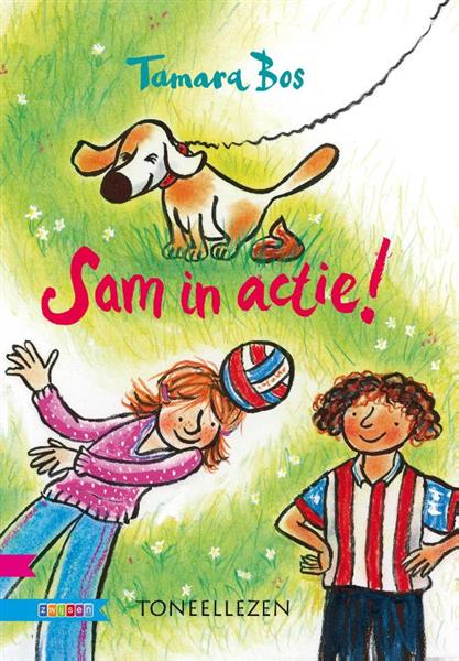 Grote foto sam in actie toneellezen boeken jeugd 13 jaar en ouder