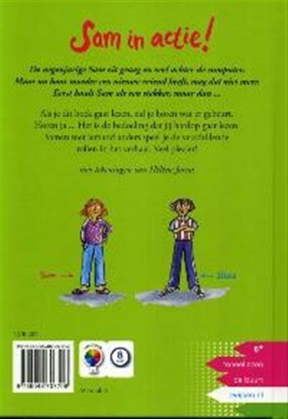 Grote foto sam in actie toneellezen boeken jeugd 13 jaar en ouder