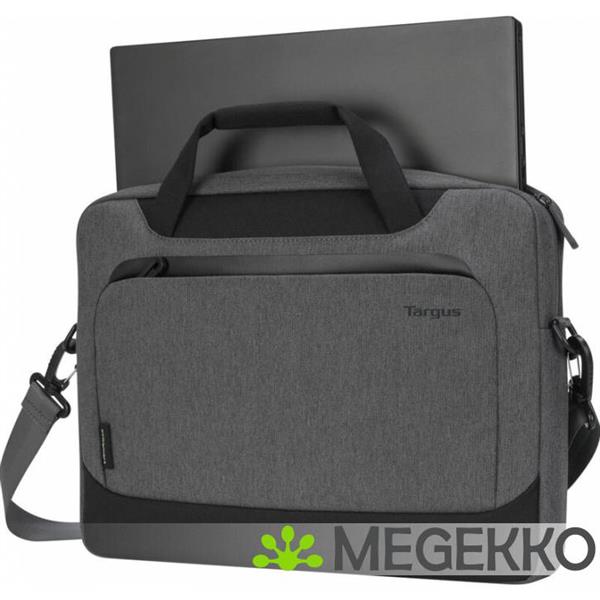 Grote foto targus cypress ecosmart notebooktas 35 6 cm 14 aktetas grijs computers en software overige computers en software