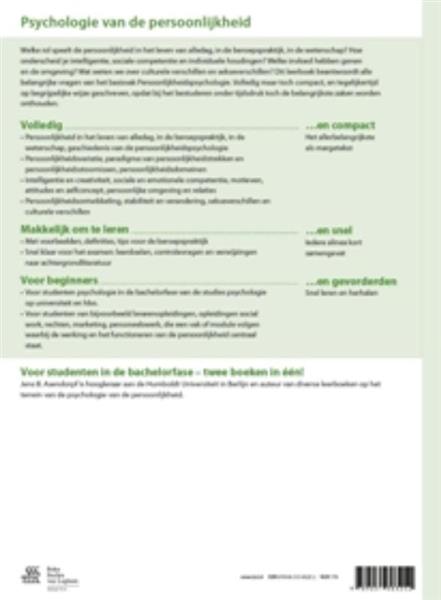 Grote foto psychologie van de persoonlijkheid boeken psychologie