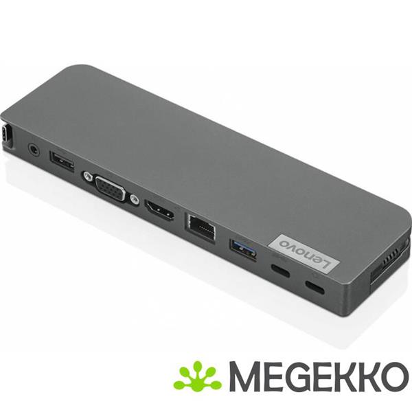 Grote foto lenovo usb c mini dock bedraad usb 3.2 gen 1 3.1 gen 1 type c grijs computers en software overige computers en software