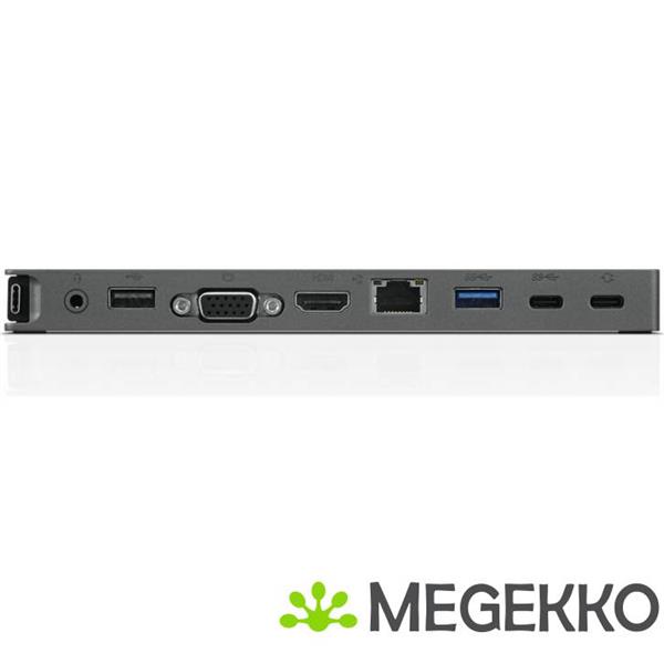 Grote foto lenovo usb c mini dock bedraad usb 3.2 gen 1 3.1 gen 1 type c grijs computers en software overige computers en software