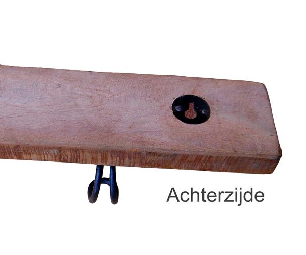 Grote foto wandkapstok oud hout huis en inrichting kapstokken