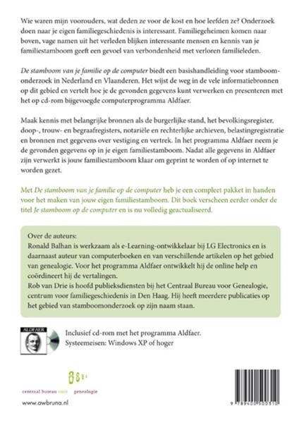 Grote foto cbg reeks 21 de stamboom van je familie op de computer cbg reeks 21 boeken overige boeken