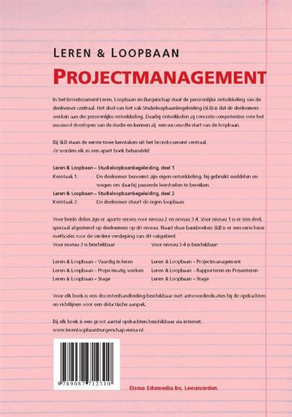 Grote foto leren loopbaan projectmanagement mbo niveau 3 4 boeken overige boeken