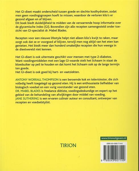 Grote foto gi dieet recepten boeken kookboeken