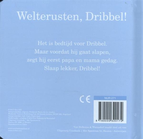 Grote foto welterusten dribbel dribbel kartonboekjes boeken jeugd 13 jaar en ouder