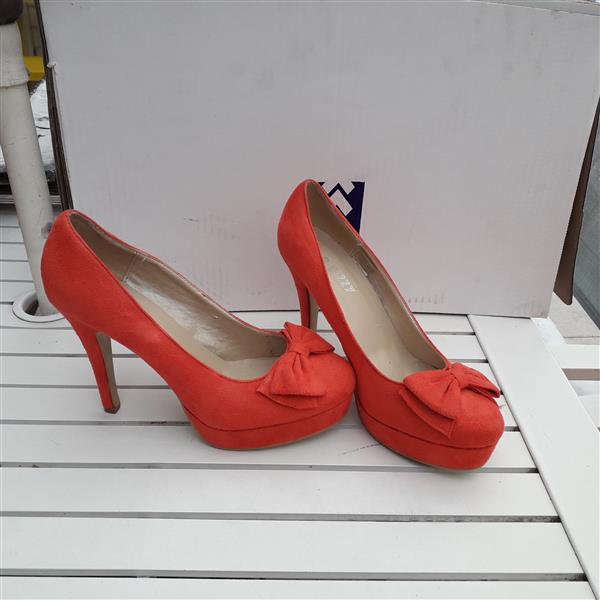 Grote foto schoenen oranje 40 kleding dames schoenen