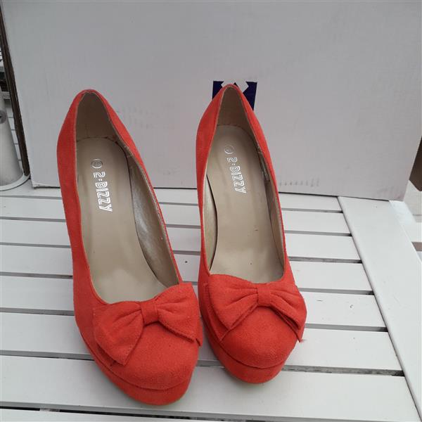 Grote foto schoenen oranje 40 kleding dames schoenen